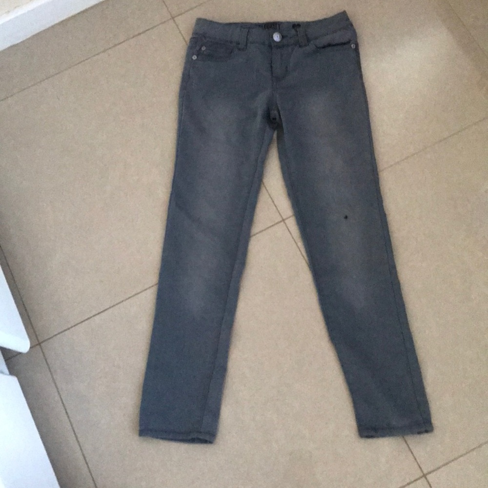 Gray girl jeans